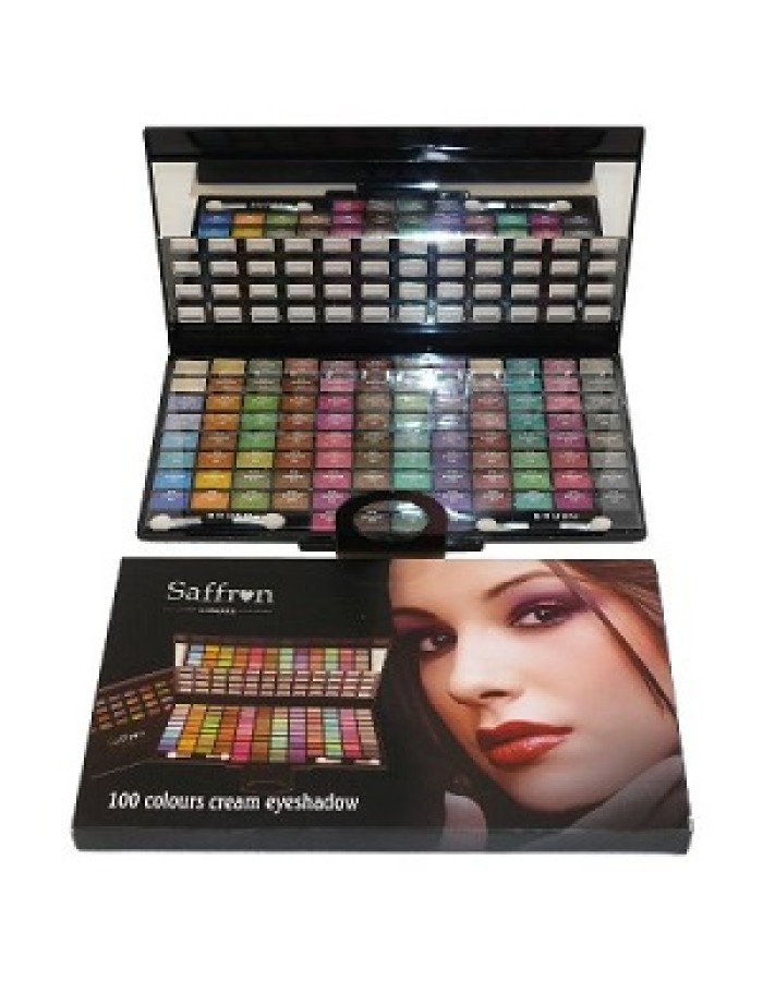 Saffron 100 Colour Cream Eyeshadow With Mirror 50g